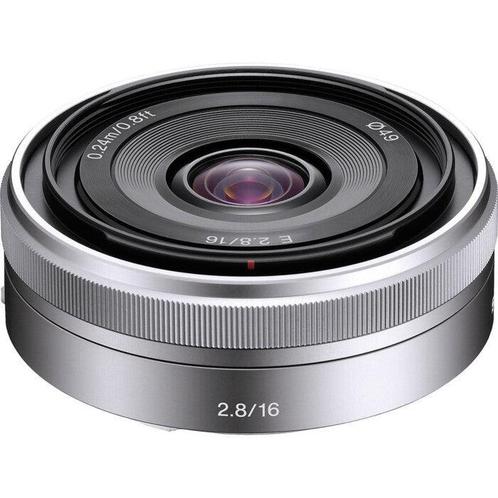 Sony SEL E 16mm f/2.8 Zilver (SEL16F28), Audio, Tv en Foto, Fotografie | Lenzen en Objectieven, Zo goed als nieuw, Verzenden