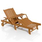 Ligstoel / Ligbed SunScape - Acaciahout - Verstelbare Rugleu, Verzenden, Nieuw