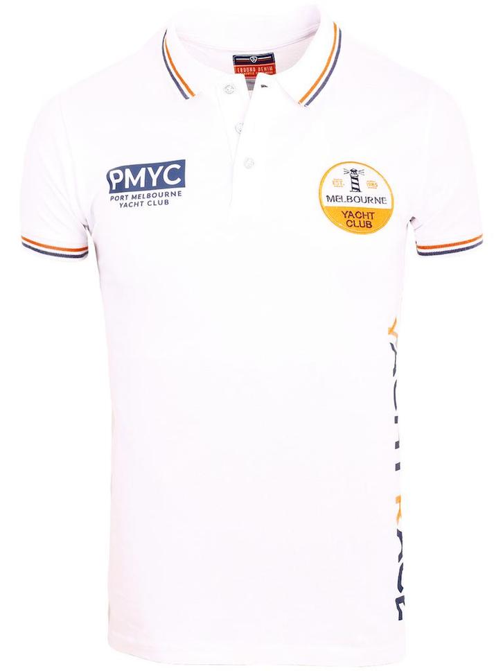 E-bound Polo Shirt Melbourne Yacht Race Wit 147899, Kleding | Heren, Polo's, Wit, Nieuw, Verzenden