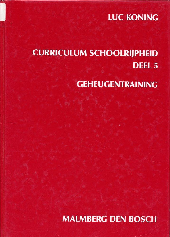 Curriculum Schoolrijpheid deel 5 Geheugentraining, Boeken, Schoolboeken, Nieuw, Verzenden
