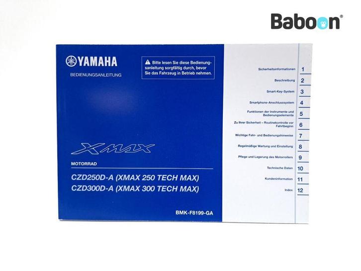 Instructie Boek Yamaha Diverse Yamaha Modellen XMAX 250/ 300, Motoren, Onderdelen | Yamaha, Gebruikt, Verzenden