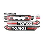Stickerset Tomos standard zwart rood wit 080010, Nieuw, Overige merken, Ophalen of Verzenden