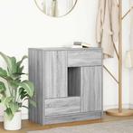 vidaXL Dressoir met lades en deuren 70,5x34x74,5 cm grijs, Verzenden, Nieuw, Overige houtsoorten