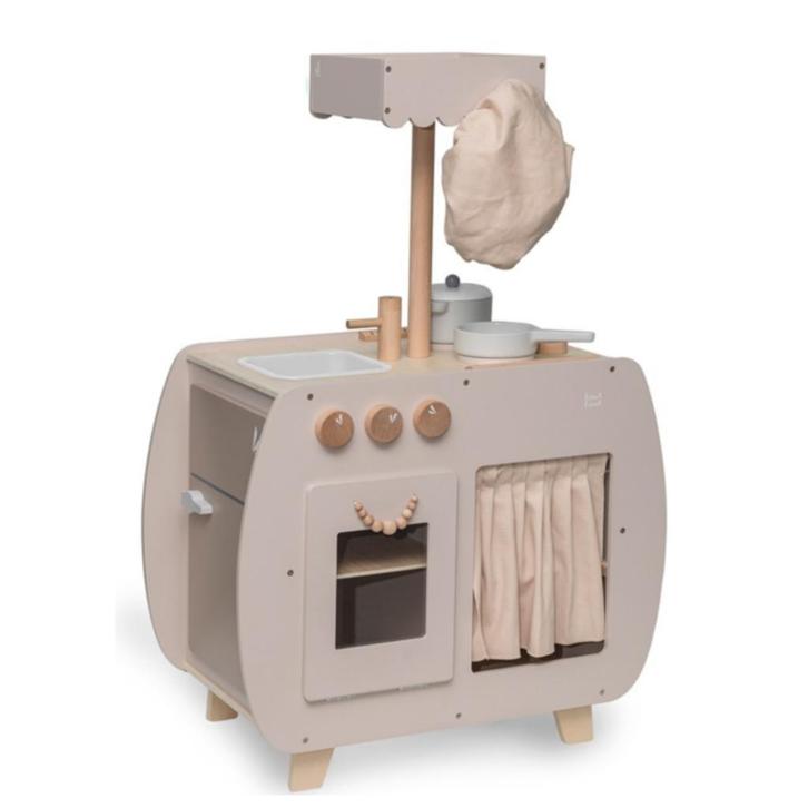 Houten speelkeuken Bistro in nougat – stijlvolle kinderke., Kinderen en Baby's, Speelgoed | Houten speelgoed, Nieuw, Ophalen of Verzenden