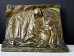 Octave Rotsaert (1885 - 1964) - Reliëf, The good Samaritan -