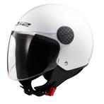 LS2 OF558 Sphere II Solid Gloss White Jet Helm, Motoren, Kleding | Motorhelmen, Jethelm, XXL, Nieuw met kaartje, Overige merken