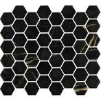 Mozaïek Valencia 27.8x32.5 cm Recycled Glas Nero Marble, Ophalen of Verzenden, Nieuw