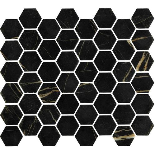 Mozaïek Valencia 27.8x32.5 cm Recycled Glas Nero Marble, Doe-het-zelf en Verbouw, Sanitair, Ophalen of Verzenden