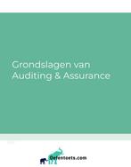 Samenvatting grondslagen van auditing en assurance, Boeken, Nieuw