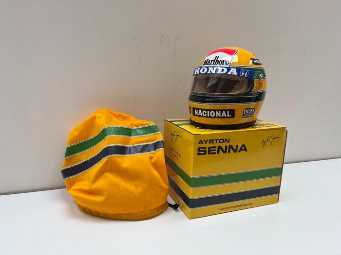 Mclaren - Ayrton Senna - 1988 - Scale 1/2 helmet, Verzamelen, Automerken, Motoren en Formule 1