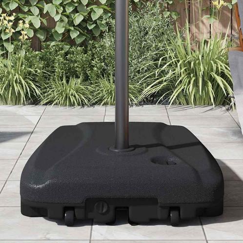 vidaXL Parasolvoet zwart, Tuin en Terras, Parasols, Parasolvoet, Nieuw, Minder dan 1 meter, Verzenden