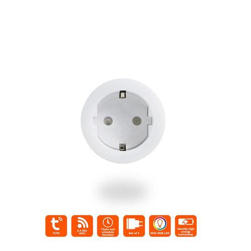 Smart plugs – Set / slimme stekker - set van 3 stuks - WiFi, Doe-het-zelf en Verbouw, Elektra en Kabels, Verzenden