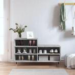 vidaXL Schoenenkast 102x36x60 cm bewerkt hout betongrijs, Huis en Inrichting, Verzenden, Nieuw