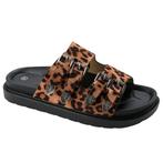 Leopard Slippers met stoere gespen, Kleding | Dames, Ophalen of Verzenden, Nieuw, Slippers