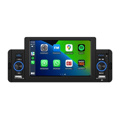 1-Din CarPlay & Android Auto | 5 INCH | Bluetooth & USB, Auto diversen, Autoradio's, Nieuw, Ophalen of Verzenden