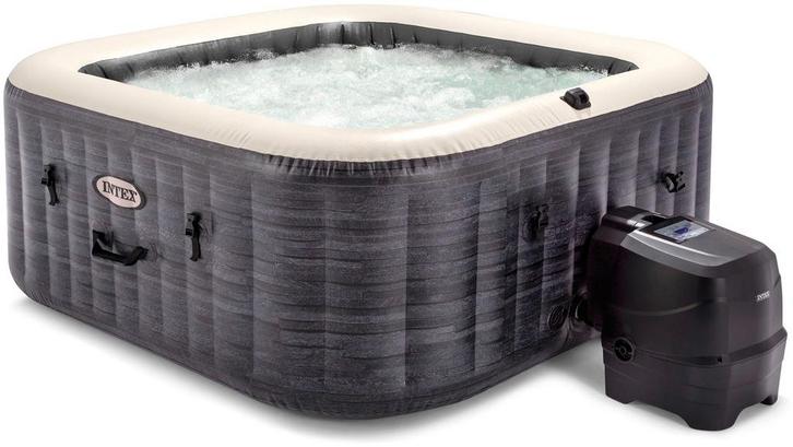 Intex Pure Spa Greystone Deluxe opblaasbare spa - 4 persoons, Tuin en Terras, Zwembaden, Nieuw, Verzenden