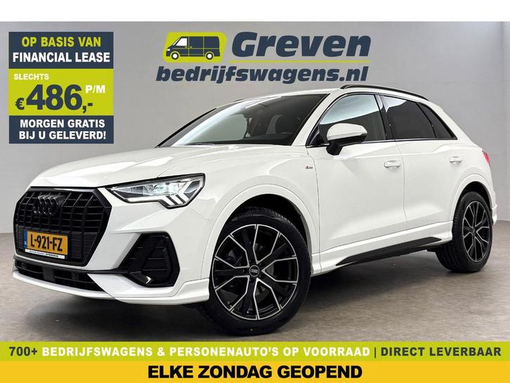 Audi Q3 35 TFSI 150PK S-line LED Trekhaak Climate Cruise, Auto's, Audi, Te koop, Automaat, Financial lease, Benzine, Wit, Boordcomputer
