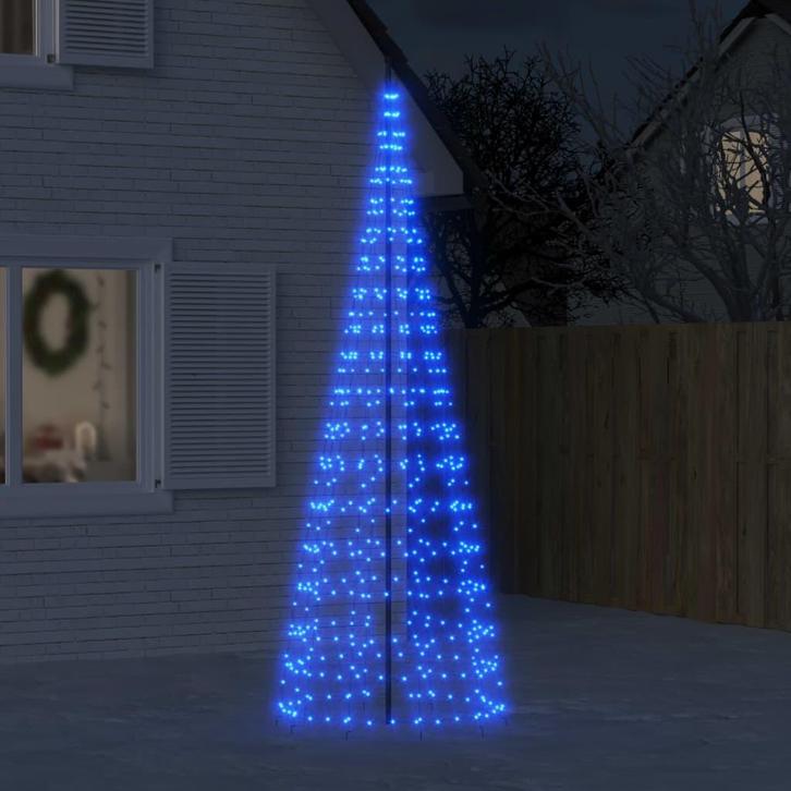 vidaXL LED-kerstboom aan vlaggenmast 550 LEDs 300 cm blauw, Diversen, Kerst, Nieuw, Verzenden