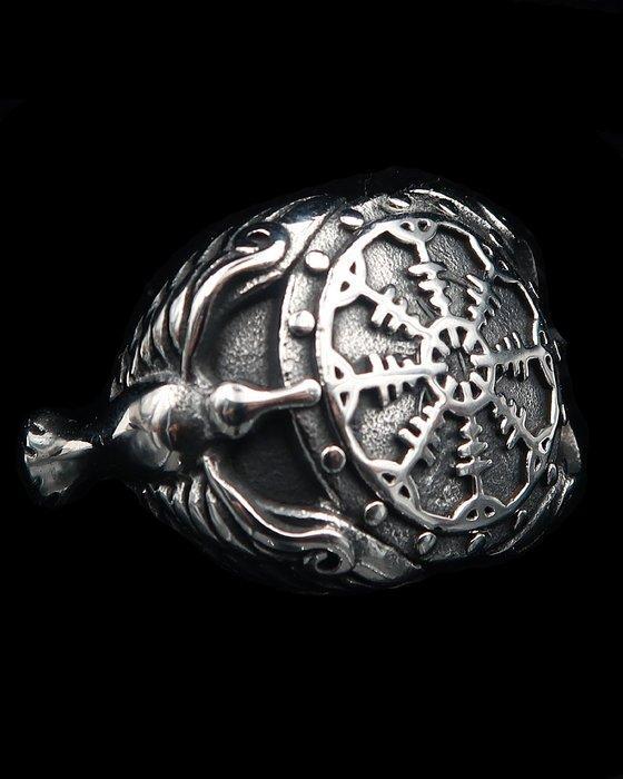 Viking Vegvisir chevalière: leiding, bescherming en wijsheid, Antiek en Kunst, Antiek | Boeken en Bijbels