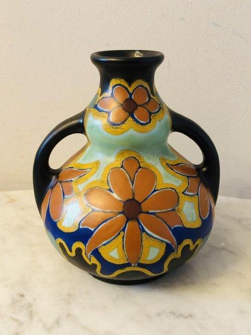 Plateelbakkerij Zuid-Holland, Regina - Vaas (4) - Keramiek, Antiek en Kunst, Antiek | Glas en Kristal