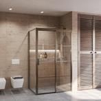 Douchecabine BWS Frame Wand + Deur Gunmetal (alle maten), Ophalen of Verzenden, Nieuw, Douche