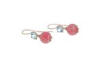Other brand - Oorbellen - 9 kt. Roségoud Topaas - Quartz, Sieraden, Tassen en Uiterlijk, Oorbellen, Nieuw