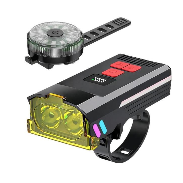 LUMORIA LED Fietsverlichting Set - Oplaadbaar, Fietsen en Brommers, Fietsaccessoires | Fietsverlichting, Verlichtingsset, Nieuw