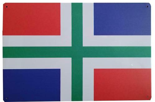 Groningse vlag reclamebord, Verzamelen, Merken en Reclamevoorwerpen, Nieuw, Verzenden