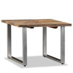 vidaXL Salontafel 55x55x40 cm massief gerecycled hout, 50 tot 100 cm, Verzenden, Nieuw, 50 tot 100 cm