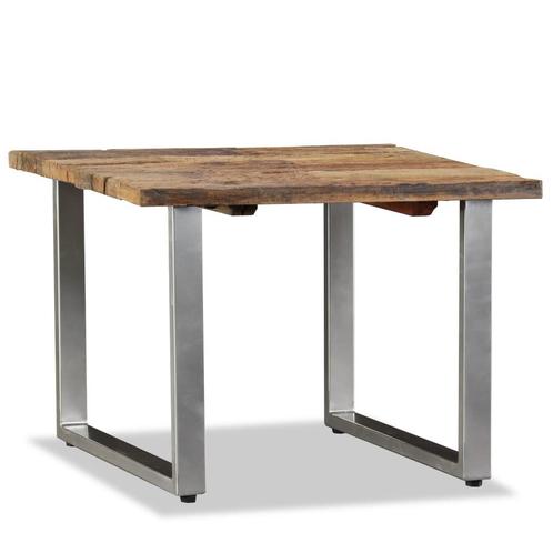 vidaXL Salontafel 55x55x40 cm massief gerecycled hout, Huis en Inrichting, Tafels | Salontafels, 50 tot 100 cm, Nieuw, Overige houtsoorten