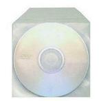 Plastic Sleeves met flap voor 1 cd/dvd 100 stuks, Nieuw
