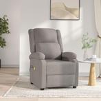 vidaXL Massagestoel elektrisch stof taupe, Verzenden, Nieuw