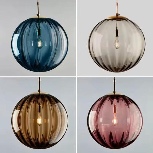 Moderne Glas-in-Lood Kroonluchter – Stijlvolle Hanglamp, Huis en Inrichting, Lampen | Kroonluchters, Nieuw, Glas, Verzenden
