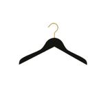 Hanger kids black Helena 36 cm with gold hook