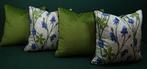 Kussensloopset met Monkshood stof van Morris & Co, vulling, Antiek en Kunst