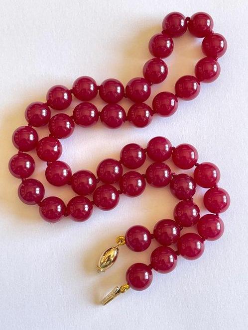 18 Karaat (750) Goud - 443,10 Ct Robijn - Halsketting, Antiek en Kunst, Kunst | Designobjecten