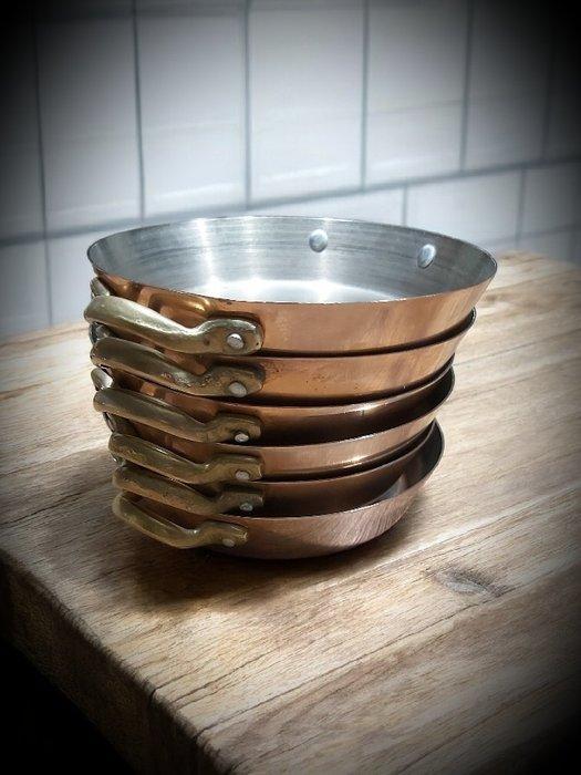 Keukencontainer (6) - Messing, Koper - Cassolettes, Antiek en Kunst, Antiek | Keukenbenodigdheden