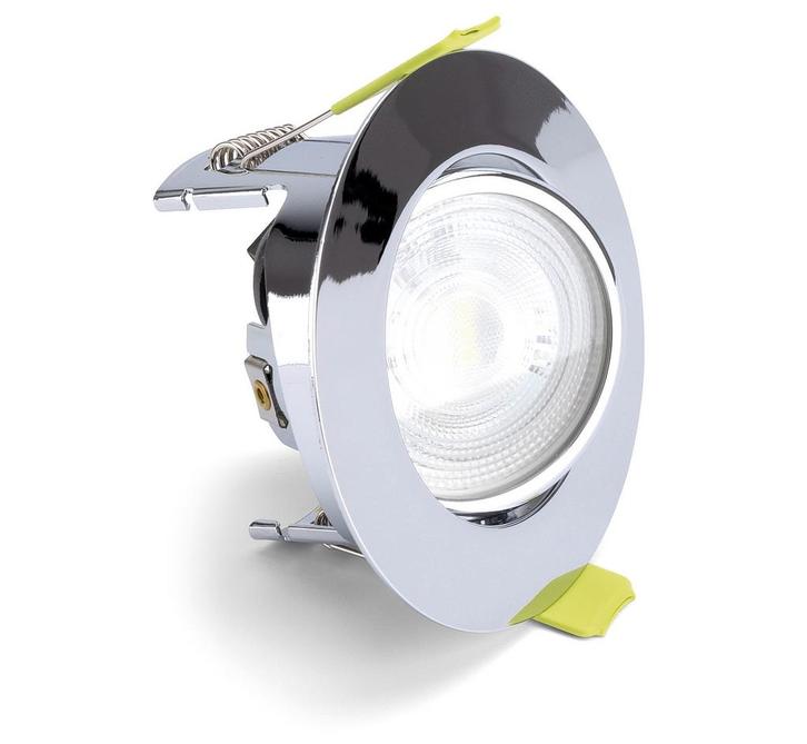 Integral inbouwspot Gepolijst Chroom rond kantelbaar | za..., Huis en Inrichting, Lampen | Overige, Nieuw, Ophalen of Verzenden