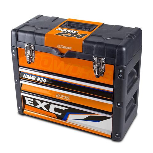 Stickerset voor Gereerdschapskist 24MX X3 Oranje, Motoren, Accessoires | Overige, Nieuw, Verzenden