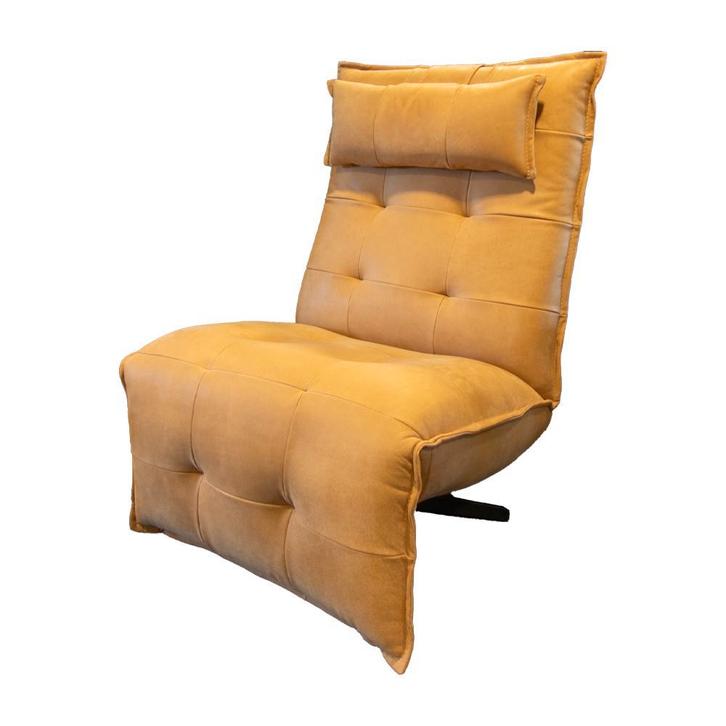 Chill Line relaxstoel Luc, Cognac showroommodel 25% KORTING!, Huis en Inrichting, Fauteuils, 50 tot 75 cm, Minder dan 75 cm, Nieuw
