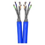 Netwerkkabel | Cat7a Duplex S/FTP | 100 meter | Goobay, Computers en Software, Pc- en Netwerkkabels, Verzenden, Nieuw