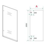 Glasplaat BWS Miley 70x200 cm 8 mm Nano Helder Glas, Doe-het-zelf en Verbouw, Ophalen of Verzenden, Nieuw