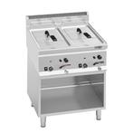 GGM Gastro | Dubbele gas friteuse - 8+8 liter - 13,2 kW - |, Verzenden, Nieuw