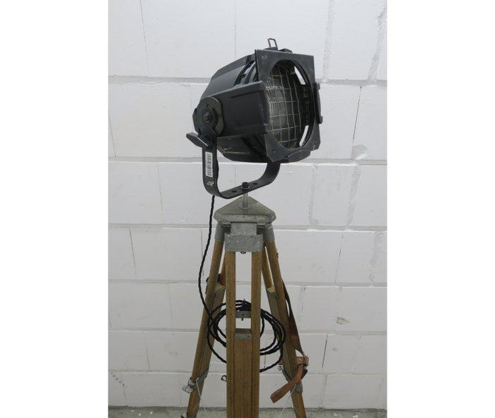 Theater Lamp - Staande lamp - Aluminium, Staal, Hout, Antiek en Kunst, Antiek | Wandborden en Tegels