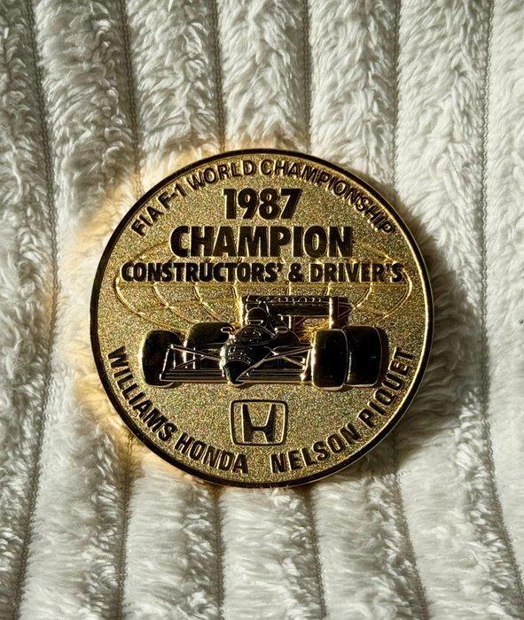 1987 F1 World Championship Constructors Winner Medal -, Verzamelen, Automerken, Motoren en Formule 1