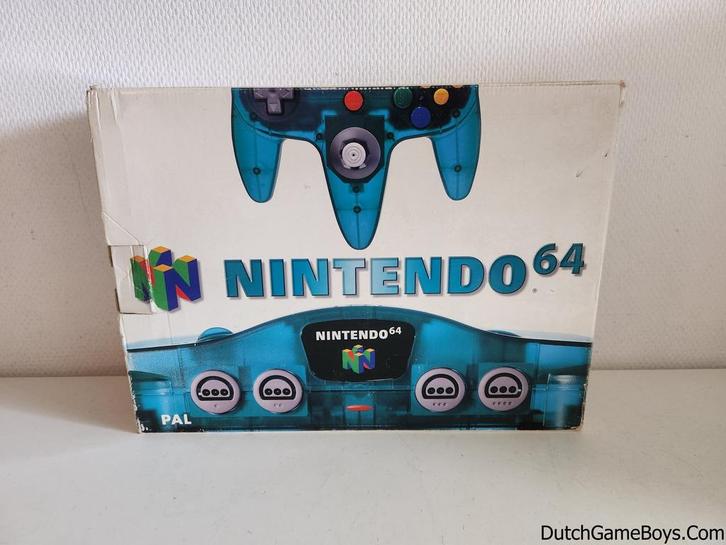 Nintendo 64 / N64 - Console - Ice Blue - Funtastic - Boxed, Spelcomputers en Games, Spelcomputers | Nintendo 64, Gebruikt, Verzenden