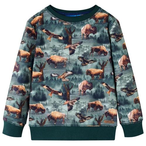 vidaXL Kindertrui 140 donkergroen, Kinderen en Baby's, Kinderkleding | Overige, Nieuw, Verzenden