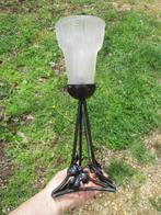 Lamp - Art Deco. Tulip ondertekend door Müller Frères.