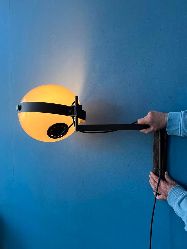 Vintage Swing Arm Dijkstra Space Age Mushroom Wall Lamp, Huis en Inrichting, Lampen | Wandlampen, Nieuw, Ophalen of Verzenden