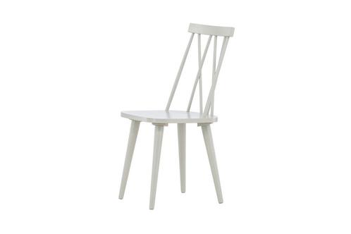 Eetkamerstoel - Lena - Lichtgrijs - Rubberhout - Jörn, Huis en Inrichting, Stoelen, Verzenden